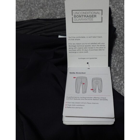 Bontrager Cycling Fitted Vella Knickers Pants Women's XL Black Padded - Picture 2 of 12